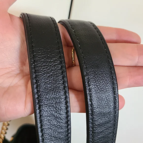 Jose Hess Signature Leather Hobo Bag – Black with Gold Hardware - Picture 12 of 12